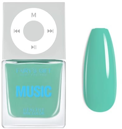 Green Nail Polish - Mint Green Nail Varnish - Air Quick Dry Nail Varnish - Glossy Turquoise Nail Polish - Smooth & Long Lasting Nail Art Polish For Women Girl Manicure DIY