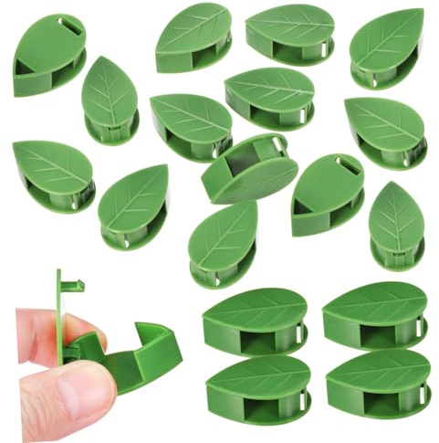 CIYODO 100 Pièces Clips Auto Adhésifs pour Plantes Grimpantes de Fixations Murales Forme pour Décoration Intérieure et Extérieure pour Vignes de Pothos et Melon