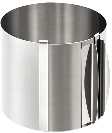 Anelli per torte, forniture per cornici per pasticceria, strumento da forno, cornice per pasticceria, anello da dessert, in acciaio inox, diametro flessibile, antiaderente, stampo per mousse