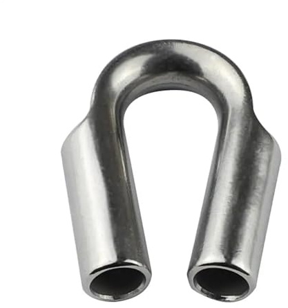 Guardacabos De Cuerda De Cable 5 tubos de cuerda de cabrestante de 6/8/10/12 mm, de acero inoxidable 304, guardacabos, guardacabos, guardacabos.(10mm)