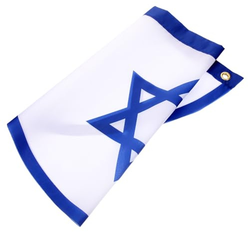 WEKADRIN Bandiera Nazionale Israele per Giardino e Decorazioni Esterne Resistente Leggera e Lavabile Colori Vivi e Stampa Chiara per Eventi e Feste all Aperto