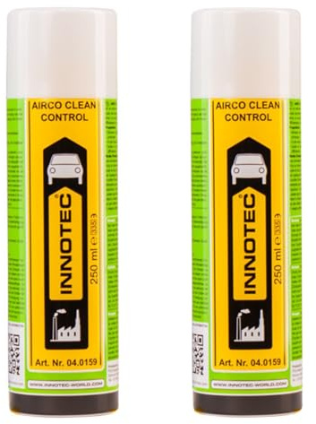 2 Stück INNOTEC Airco Clean Control 250 ml – Reiniger für Klimaanlagen & Luftwege – löst Schmutz, Bakterien & unangenehme Gerüche – ideal für Kfz, Wohnraum & Büro – einfache Anwendung ohne Rückstände
