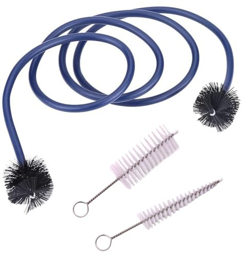 Mipcase 3pcs Trumpet Cleaning Brush Set with Flexible Soft Bristles for Musical Instrument Maintenance and Cornet Care, Small Size Cleaning Kit for Brass Instruments