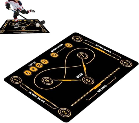 Feldhockey-Trainingsmatte,Große tragbare Präzisions-Dribbelhilfe - Hockey-Fußballmatte für die Technikentwicklung | Für Eishockey-Fans, Erwachsene, Anfänger und Fortgeschrittene