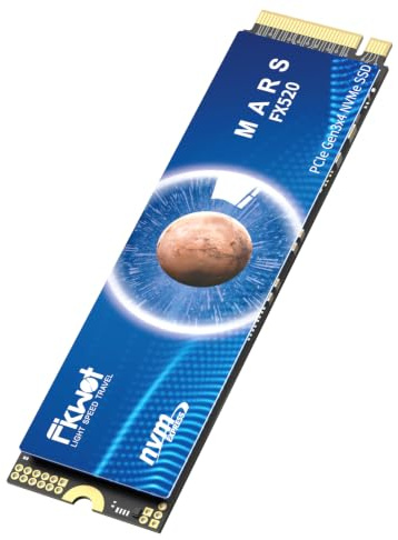 Fikwot FX520 SSD NVMe da 128GB M.2 2280 PCIe Gen3 x4, fino a 1100 MB/s, unità a stato solido interna per laptop e PC desktop.