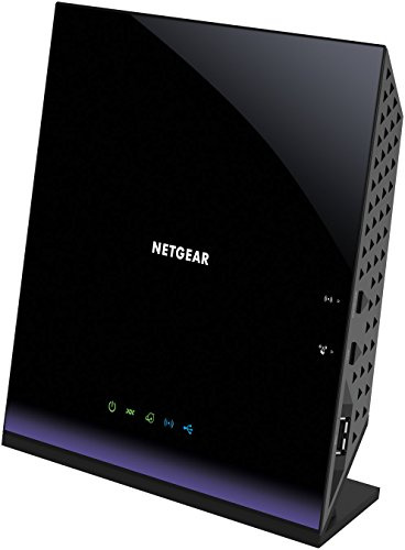 Netgear Modem Router WiFi AC1600, 4 Porte Gigabit Ethernet e 1 WAN, 2 porte USB (D6400-100PES)