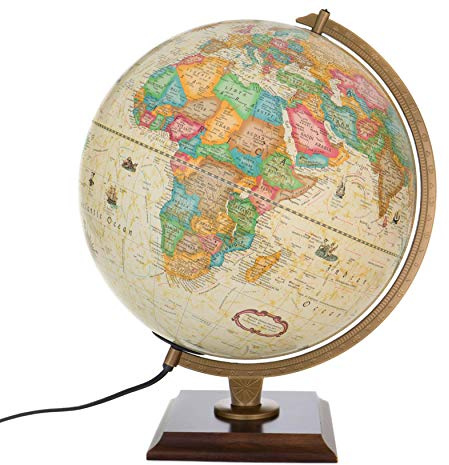 The Bradley Illuminated Antique 30cm Globe by Replogle