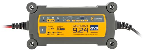 GYS Cargador de batería de Coche para Coche Camiones Moto Batería desde 18 15Ah 029477