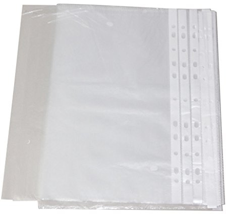 Brillaint Style - 200 fundas perforadas de plástico A4 de 30 micras para carpetas, archivadores, carteras, fundas
