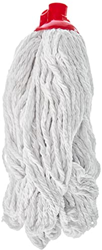 Testina Ricambio Sistema Lavapavimenti, in Cotone, Bianco, 300 gr