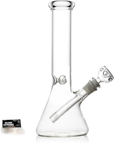 Glas Shisha Bong Wasser Becher Percolator Heavy Glass Pfeife Tabak Schüssel (Clear)