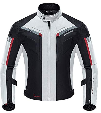 Zyxformis Motorradjacke Herren Motorradjacke wasserdicht winddicht mit Protektoren Jacke für den Sommer Winter