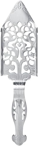 Jadeshay Absinthe Spoon, Cocktail Mixing Spoon Kitchen Wormwood Spoon Drinking Filter Spoon Cocktail Stainless Steel Utensils Bitter Scoop,for Cocktail Bar Party