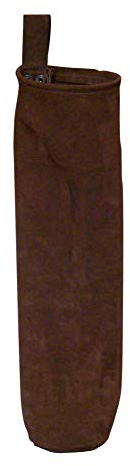 Andracor - Praktischer schlichter Köcher für die Hüfte aus Leder für 10-20 Pfeile - LARP, Mittelalter, Wikinger, Fantasy & Cosplay - Dunkelbraun
