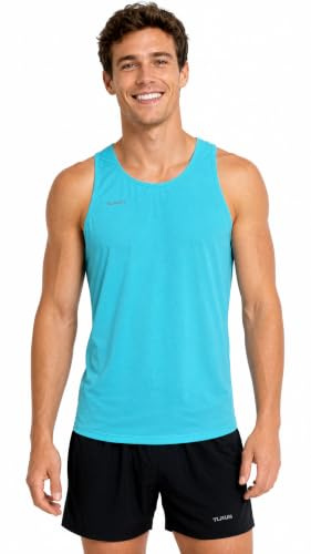 TLRUN Men’s Lightweight Running Vest Quick Dry Marathon Tank | Ultra-lightweight running vest with breathable quick-dry fabric for training, racing and marathon performance.