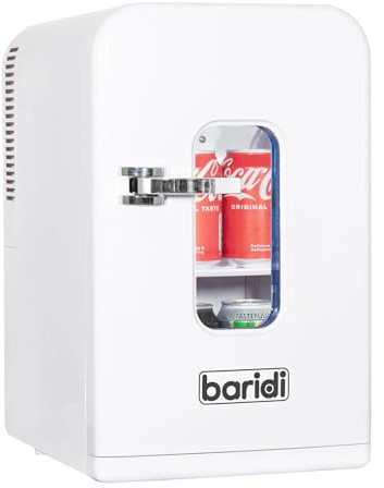 Dellonda Baridi Mini Cosmetics Fridge/Cooler/Warmer for Makeup, Skincare, Cars, Bedrooms & Camping 15L, White - DH94
