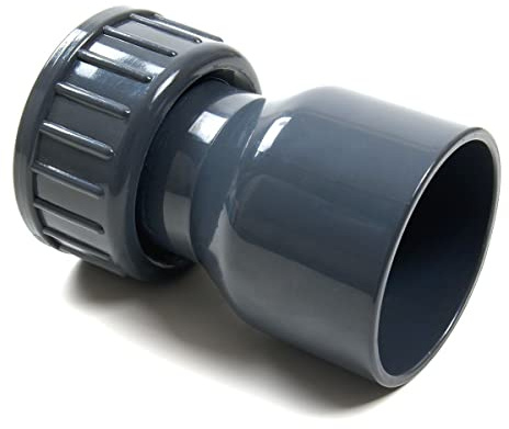 Raccordo per pompa 2/3 PVC, accoppiamento a filetto esterno/raccordo per tubo in PVC (50 mm x 1 1/2)