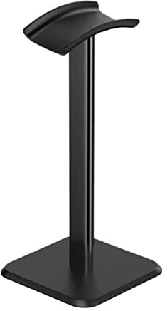 KYUSAR Headphone Holder Headset Stand Alloy Headphone Stand Holder Rack Support Gamer Headset Stand Aluminum Earphone Hanger Desk Headphone Stand (Blue : Noir, Size : A piece)