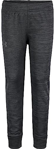 Under Armour Jungen-Jogginghose, zum Überziehen, Logo und gedruckte Designs, Twist - Schwarz/Grau, 4
