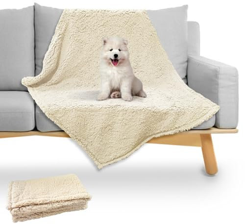 Yanmucy Hundedecke Flauschig Waschbar Fleecedecke Katzendecke für Innen Katzen Weiche Welpendecken Hunde Decke Groß hundedecke für unterwegs Mittlere Große Hunde Sofa Bett Schutz