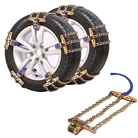 Cadenas de nieve antideslizantes para neumáticos de coche, antideslizantes, para coches, SUV, camiones (medianas)