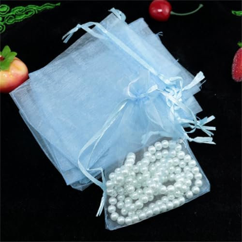 30 Stück 20 x 30 cm Organzabeutel Transparent mit Kordelzug (12_)