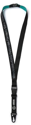MERCEDES AMG PETRONAS F1 Logo-Schlüsselband - Schwarz - Einheitsgröße
