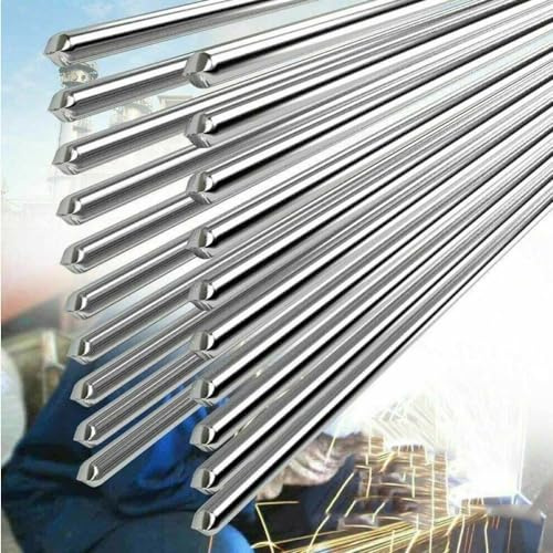 Durafix - Varilla de soldadura de aluminio, bajo punto de fusión, resistente a la corrosión, fácil de soldar, 1020 unidades (2.0 mm x 330 mm, 20 piezas)