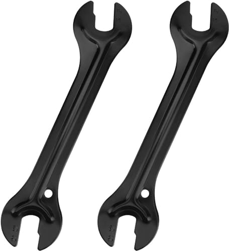 Fixinus 2 Stücke Fahrradnabenschlüssel, 13/14/15/16mm Konusschlüssel Fahrrad Nabenschlüssel Kegel Kohlenstoffstahl Schraubenschlüssel für Fahrrad Nabe Reparatur