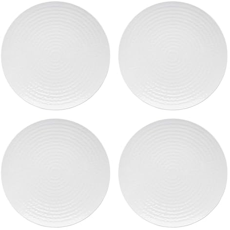 lakeland White Melamine Range Dinner Plates - Set of 4
