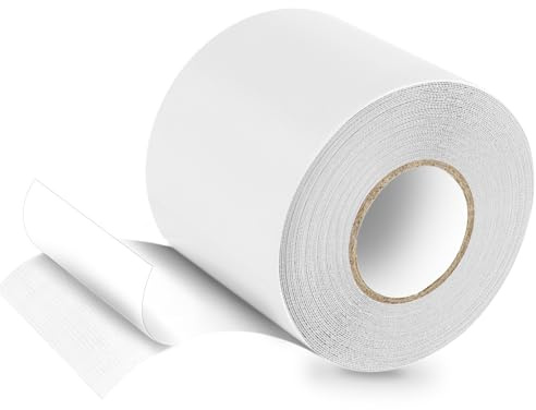HONGTAISHENG PVC Planenband, Reparaturklebeband, 10M*8CM, Weiß | Für Gewebeplanen, Planenflicken, Für LKW Abdeckplane, Markise, Zelt