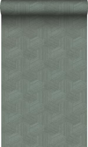 Origin Tapete 3D-Muster Graugrün 50 x 900 cm