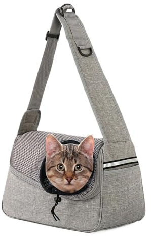 Hundetransporter, Haustiertasche | Katzentragetasche mit Haustiergeschirr – Hundetragetasche mit Aufbewahrungstasche, atmungsaktive Reisetrage