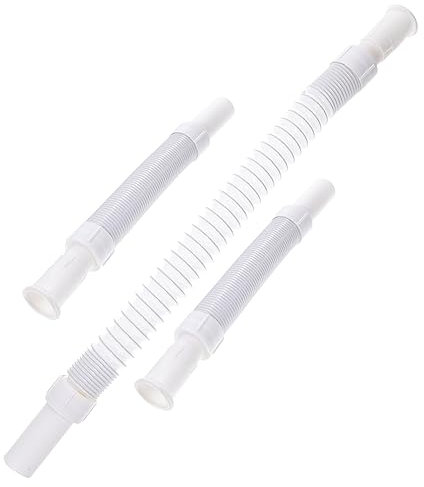 OSALADI 3pcs Flexible Drain Hose Extension Kit for Sink Drain Tubing Unclog Dishwasher Washing Machine Hose