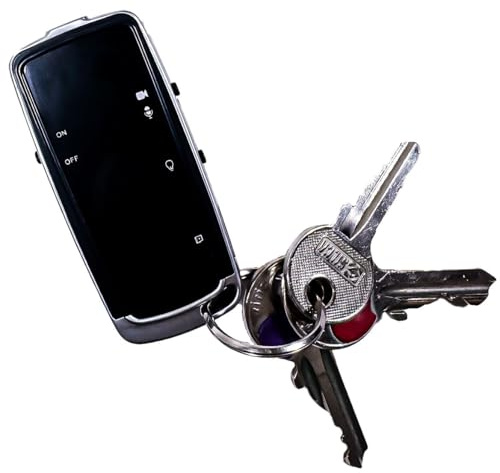 GiDaCom Telecamera Portachiavi Facile da Usare, Video HD di Alta Qualità sistema one touch per la Tua Sicurezza (AV100)