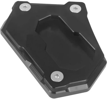 Motorrad Seitenständer-Pad-Trägerplatte Für B&M&W R 1200 GS LC R1200GS ADV R1250GS Adventure R 1250 GS Motorrad CNC-Ständer-Verlängerungsfuß Anti-Rutsch(Schwarz)