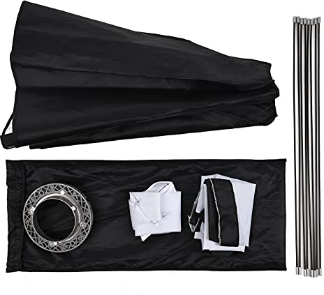 Rankomu Softbox ottagonale da 95 cm, softbox professionale portatile per fotografia con supporto Bowens, include custodia per riprese video in ritratto e live streaming