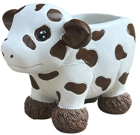 Plateau Yak - Maceta de Resina para suculentas de de Las Tierras Altas, Maceta de Resina de 4 Pulgadas, Divertida Maceta de Almacenamiento | Maceta Decorativa para Exteriores, Interiores y