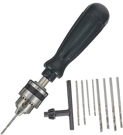 Taladro Manual para Tallado y Carpintería 5 Brocas