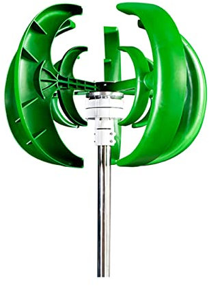 HPHPH Aerogenerador Eolico Turbina eólica Vertical de 1000W y 24V con Controlador híbrido MPPT, turbina eólica pequeña for Uso doméstico, eólico de bajo Nivel de Ruido(Wind Turbine Only,12V)
