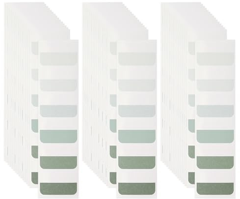PATIKIL 180 Stück Grün Kleberegisterkarten Tab Marker, 45 x 27mm Halbtransparente Haftstreifen zum Markieren von Büchern und Texten - Leicht entfernbar, rückstandslos, papierschonend