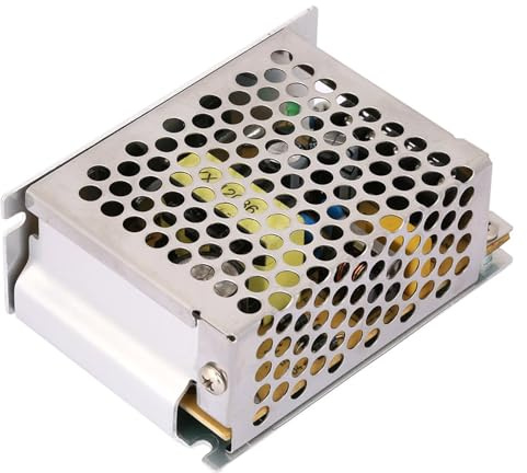 Fabater 12V 5A Fuente de Alimentación de Interruptor Regulada Universal para LED con Alta Confiabilidad y Larga Vida útil para el Uso de Hogares u Oficina