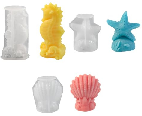 Creativo Sea Shell Silicone Craft Mold Versatile Resina Calcestruzzo Caste per Navi e Container Marine Shell