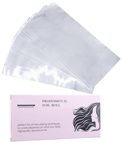 Feuilles de cheveux argentées pour décolorer les couleurs, éclaircir les couleurs, feuilles d'aluminium pour salon de coiffure, feuilles de blanchiment