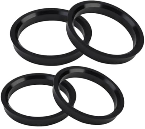 HFGDRH Anello Centratura Cerchione, 4 Pezzi/Set di Anelli centraggio for mozzo Ruota in plastica for Auto, Foro 66,6-57,1, distanziale Decorativo for