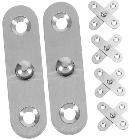 ORFOFE 6 pezzi Cerniere Inossidabili Perno Pivot Girevole per Finestre e Porte Design Pieghevole per Ventilazione Accessori Robusti per Cucine e Armadi