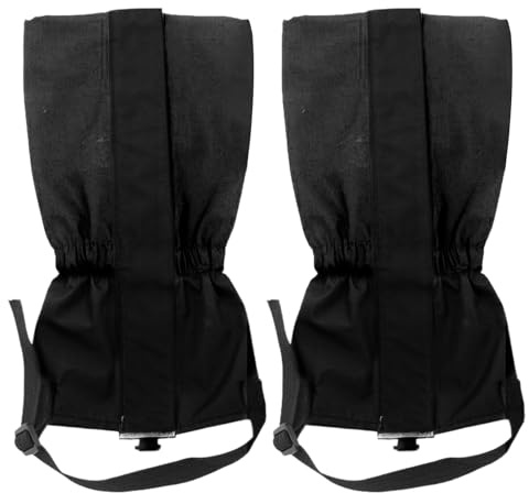 Duroecsain Gaiters Para Senderismo | 2 Piezas Ajustable Calzado Polainas Calentadores De Piernas, Protección De Pantorrillas Para Caza Paisajismo Escalada Hombres Y Mujeres