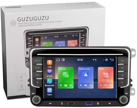 3s Schnellstart VW Autoradio,Carplay,Android Auto für Golf 5/6,Passat,Polo6 | Linux System VW Radio Carplay Android Auto für Golf 5/6,Passat B6/B7/CC,Beetle,EOS,Polo 6R/5,SWC,Bluetooth/FM RDS/DSP/CANBUS