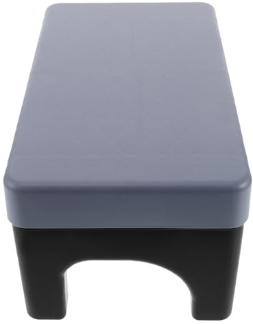 MAGICLULU Tabouret de Toilette Physiologique Rectangulaire Bleu Pieds Noirs, Repose-pieds Antidérapant Multifonction pour Adultes et Garçon et Filles, Marchepied Robuste pour Salle de Bain,