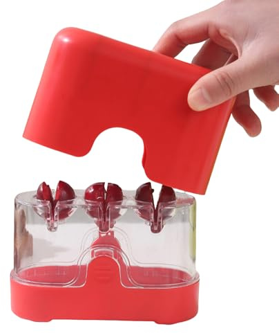 Snocciolatore per ciliegie,Denocciolatore a pressione manuale per olive,Snocciolatore per ciliegie tipo pressa | Per casa, ristorante, famiglia, preparazione di dolci e pasti